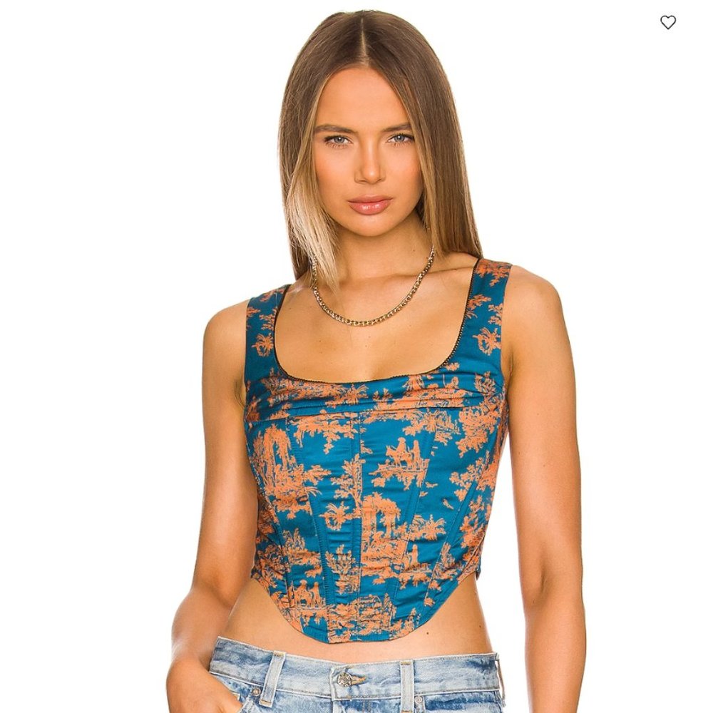 RARE Miaou Campbell Corset Top in Marmalade Toile SOLD OUT